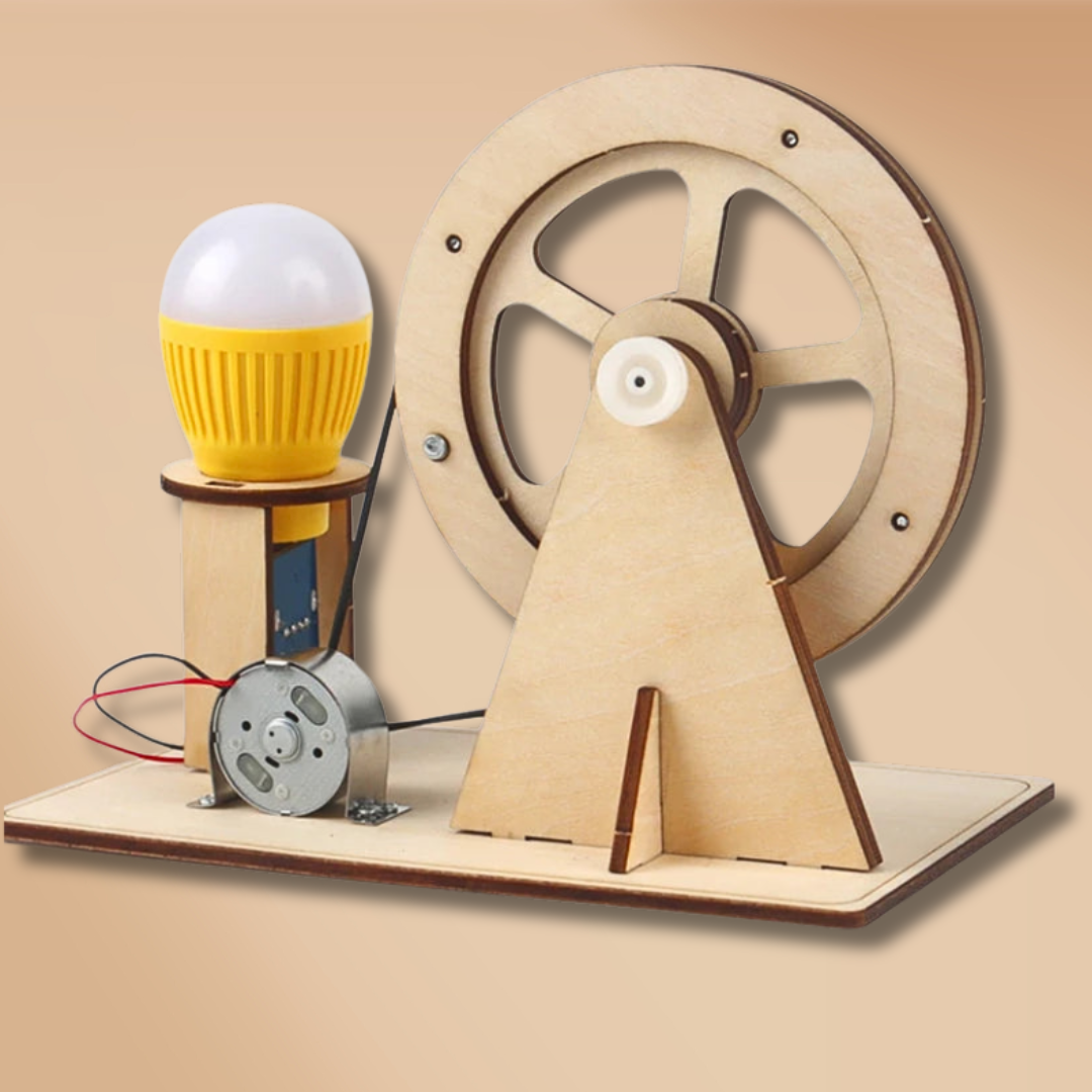 Houten STEM Handgenerator Speelset