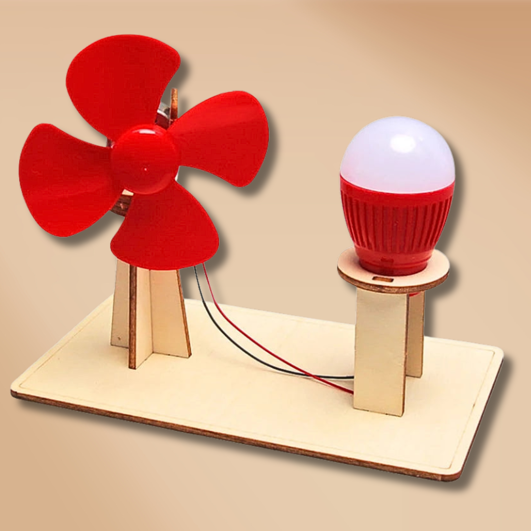 Houten STEM Handgenerator Speelset