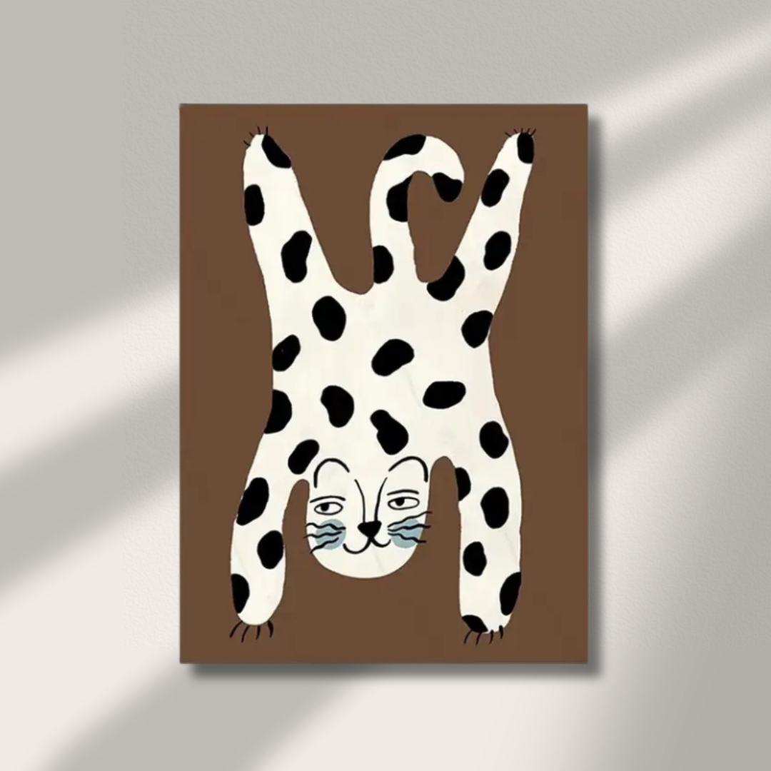 Canvas Schilderij 'Dottig Luipaard'