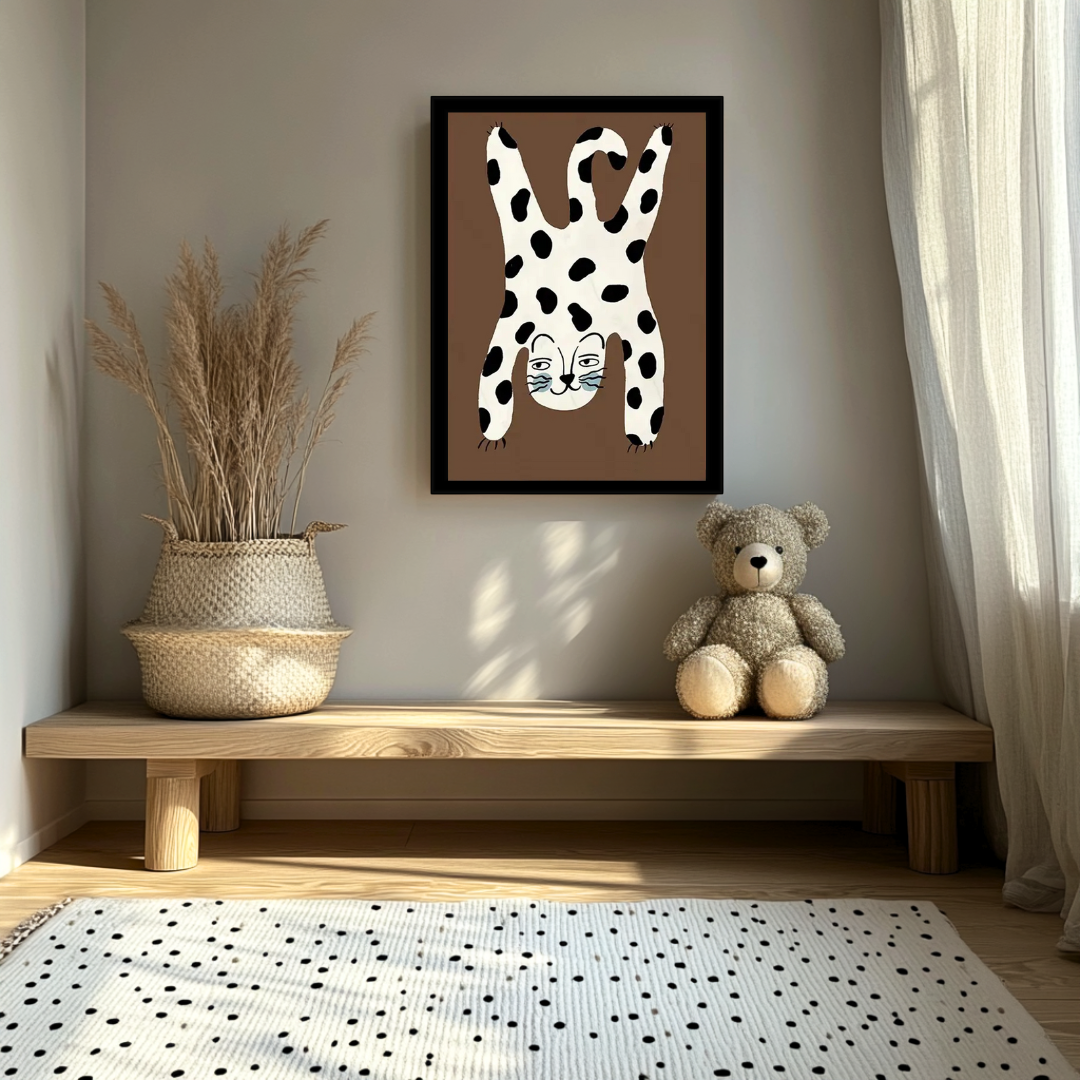 Canvas Schilderij 'Dottig Luipaard'