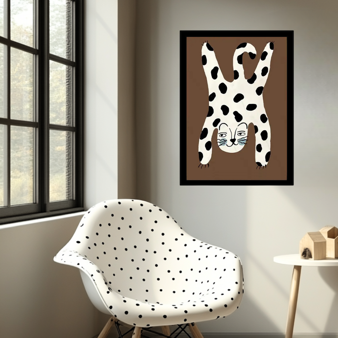 Canvas Schilderij 'Dottig Luipaard'