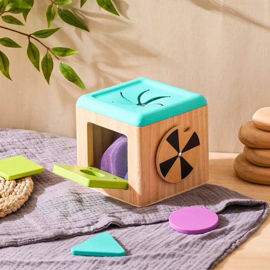 Houten Montessori Speel- en Tissuedoos