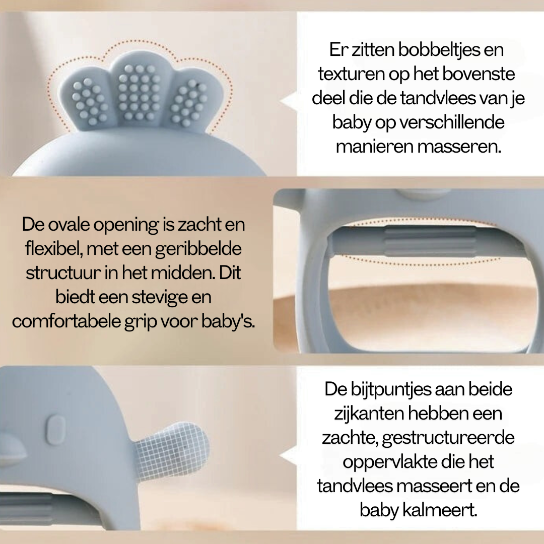 Duurzaam Siliconen Bijtspeeltje 'Kippie'